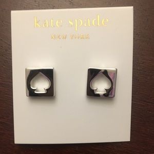 Kate Spade hole punch spade earrings